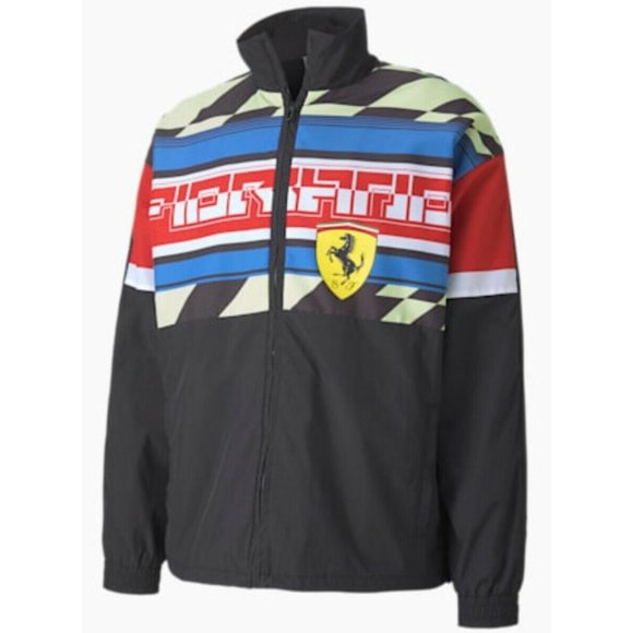 Puma Scuderia Ferrari Woven Motorsport Men's Track Jacket 596137 02 New with Tag